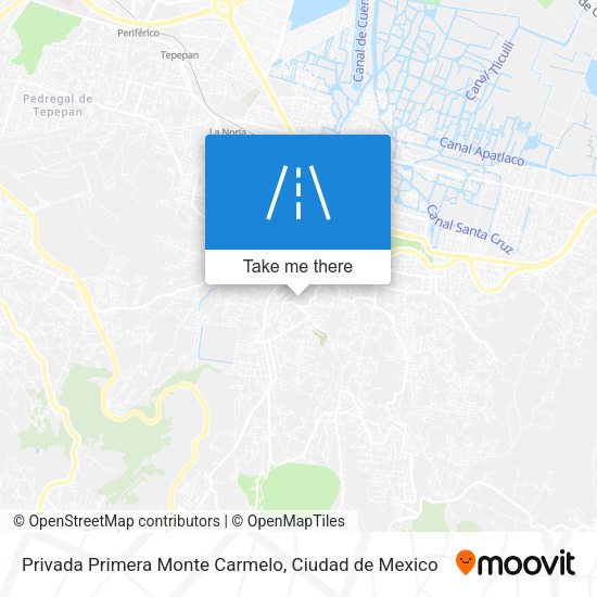 Privada Primera Monte Carmelo map
