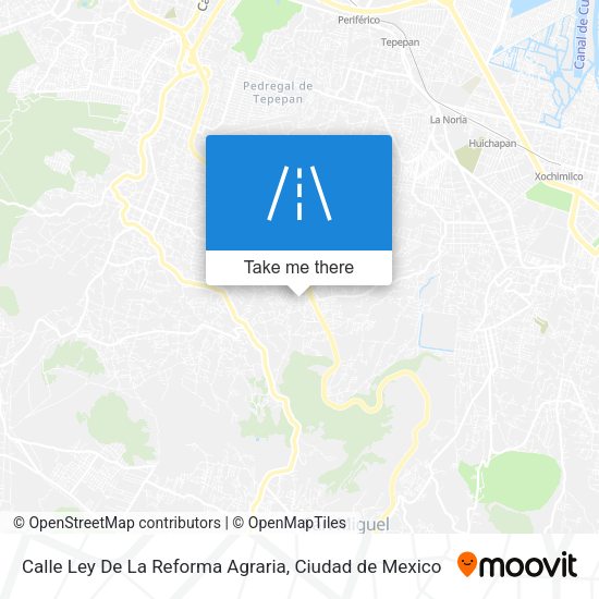 Calle Ley De La Reforma Agraria map