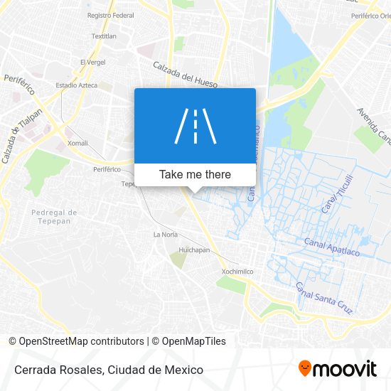 Cerrada Rosales map