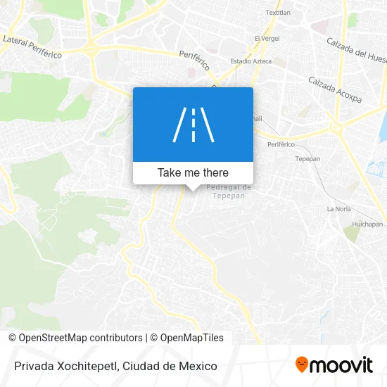 Mapa de Privada Xochitepetl