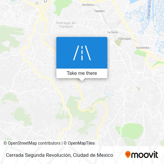 Cerrada Segunda Revolución map
