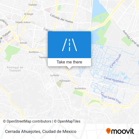 Cerrada Ahuejotes map