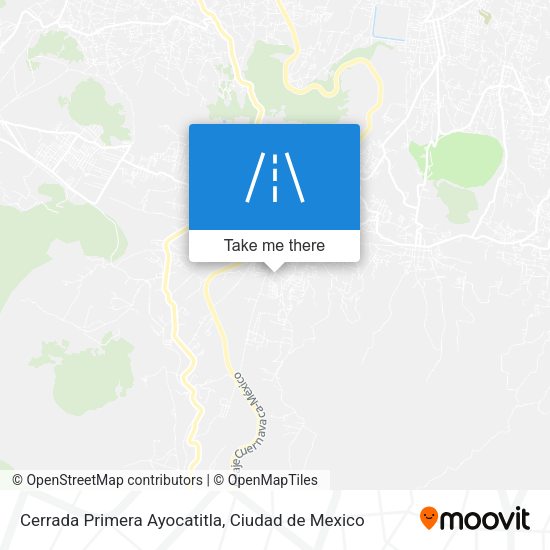 Mapa de Cerrada Primera Ayocatitla