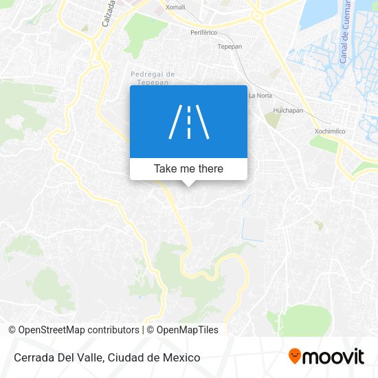 Cerrada Del Valle map