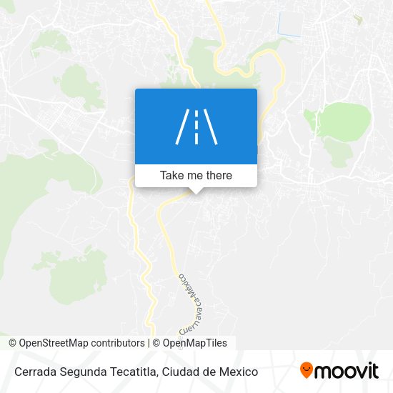 Mapa de Cerrada Segunda Tecatitla