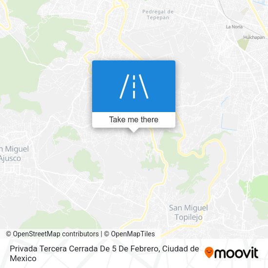 Mapa de Privada Tercera Cerrada De 5 De Febrero
