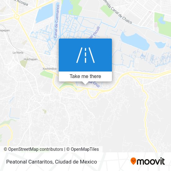 Peatonal Cantaritos map