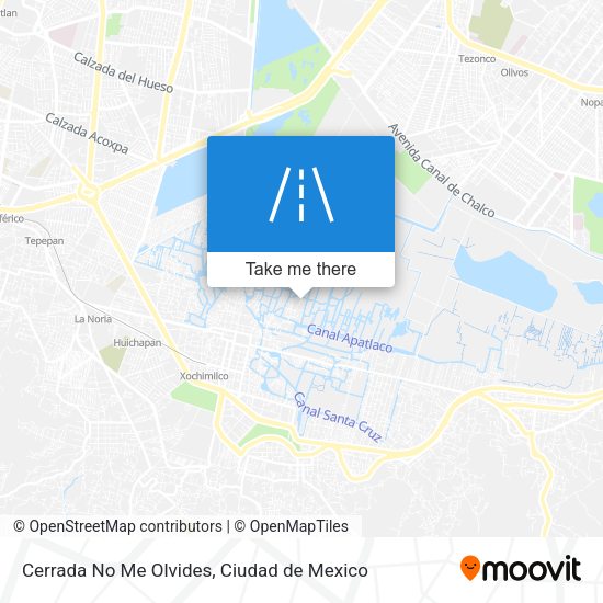 Cerrada No Me Olvides map