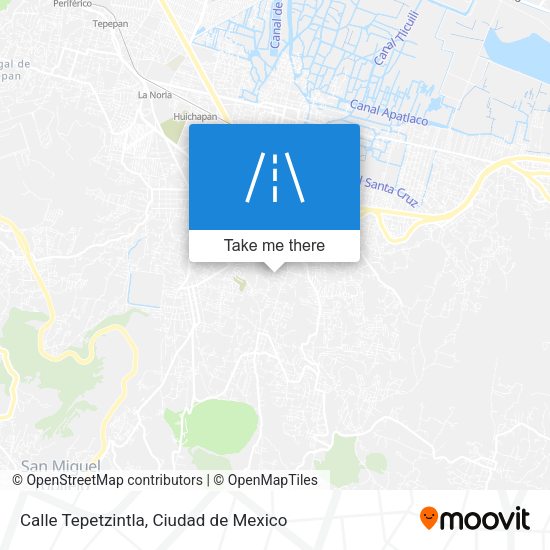 Mapa de Calle Tepetzintla