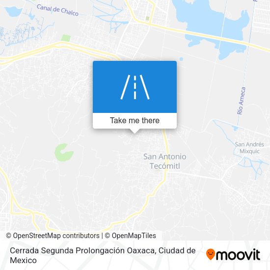 Cerrada Segunda Prolongación Oaxaca map