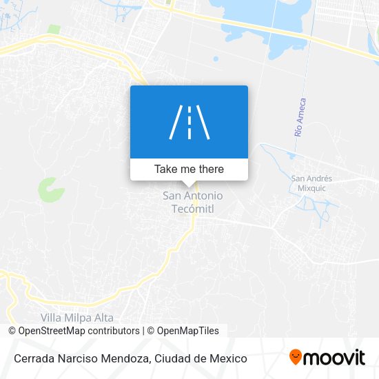 Cerrada Narciso Mendoza map
