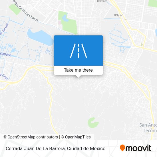 Cerrada Juan De La Barrera map