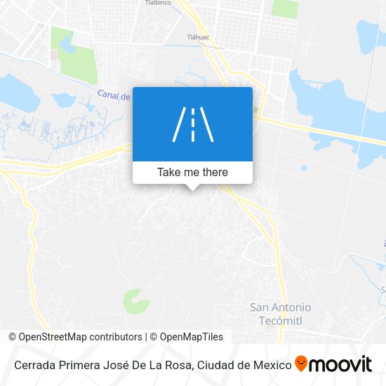 Cerrada Primera José De La Rosa map