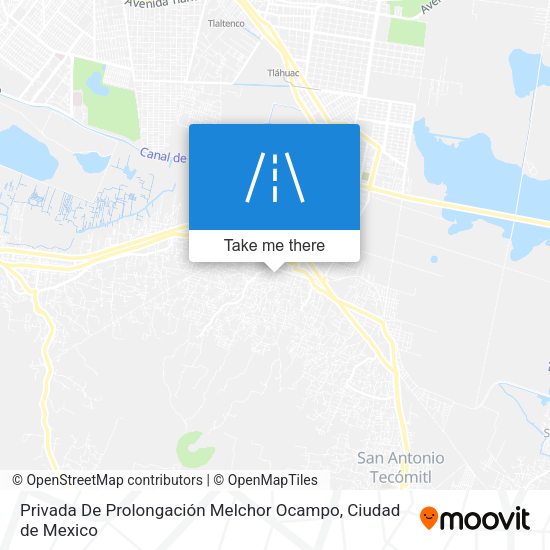 Mapa de Privada De Prolongación Melchor Ocampo