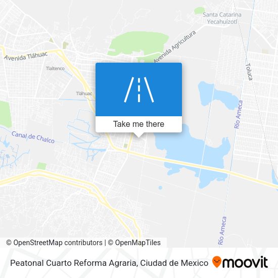 Peatonal Cuarto Reforma Agraria map