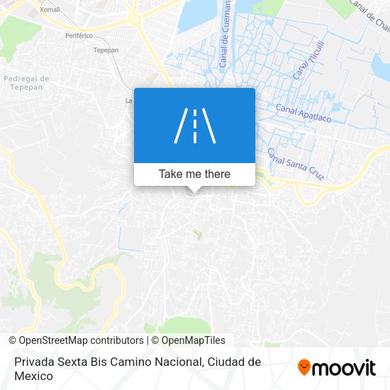 Privada Sexta Bis Camino Nacional map