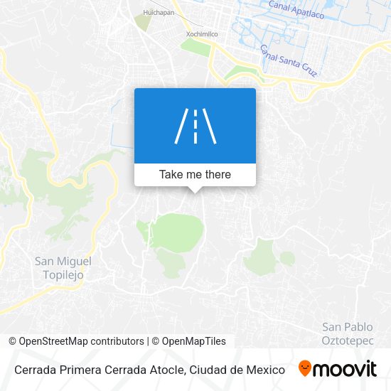 Mapa de Cerrada Primera Cerrada Atocle