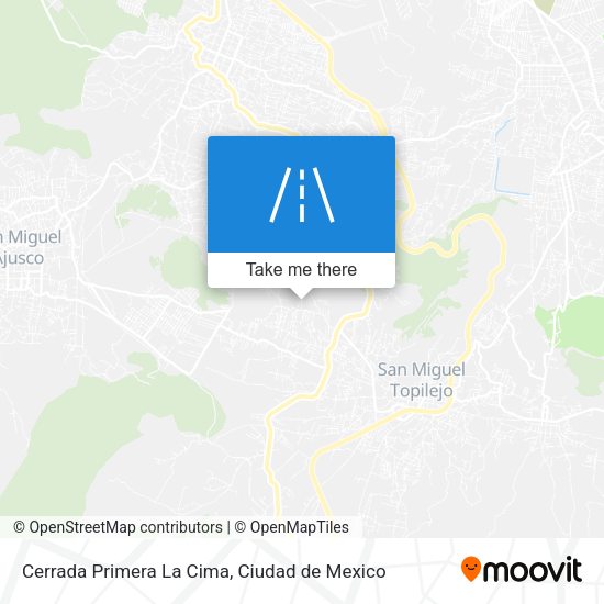 Cerrada Primera La Cima map