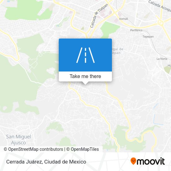Cerrada Juárez map