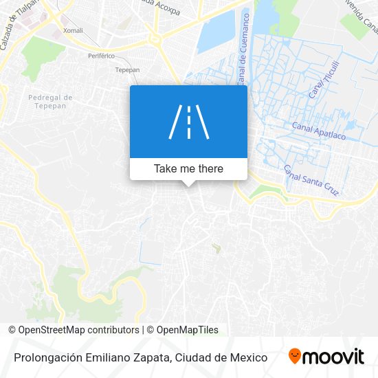 Prolongación Emiliano Zapata map