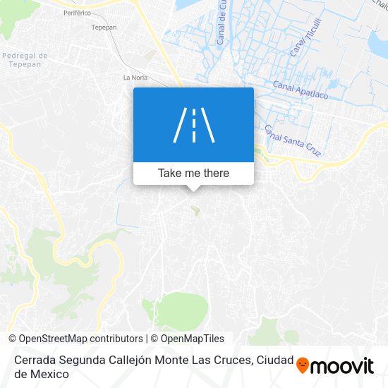 Cerrada Segunda Callejón Monte Las Cruces map