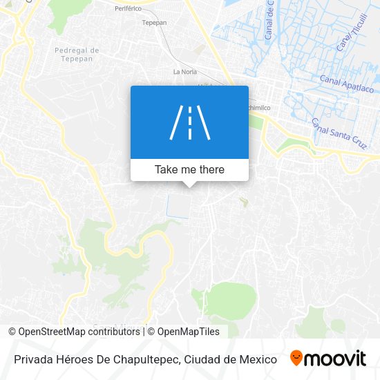 Privada Héroes De Chapultepec map