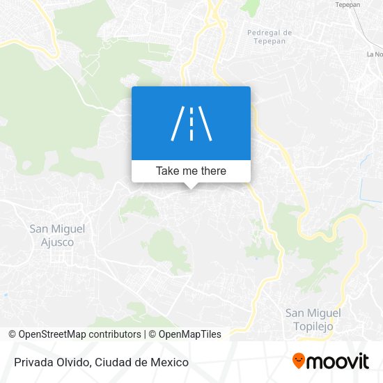 Mapa de Privada Olvido