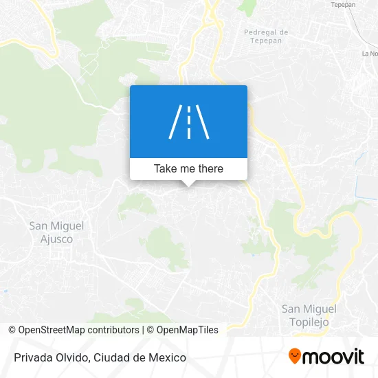Privada Olvido map