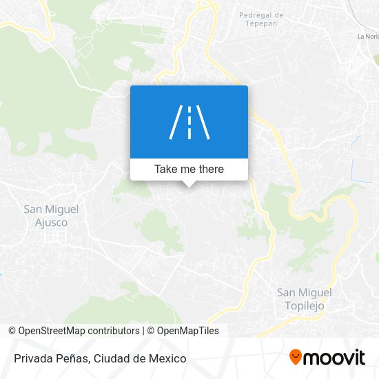 Mapa de Privada Peñas