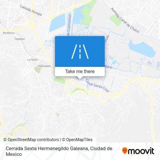 Mapa de Cerrada Sexta Hermenegildo Galeana