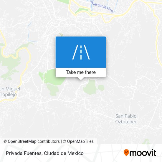 Privada Fuentes map
