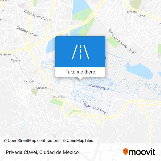 Privada Clavel map