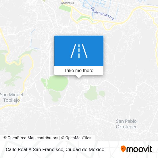 Mapa de Calle Real A San Francisco