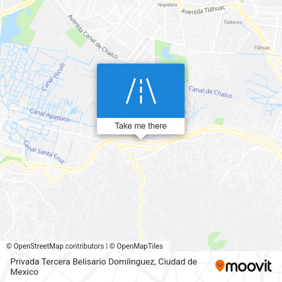 Mapa de Privada Tercera Belisario Domíinguez