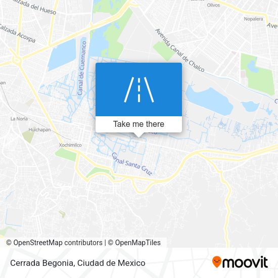 Cerrada Begonia map