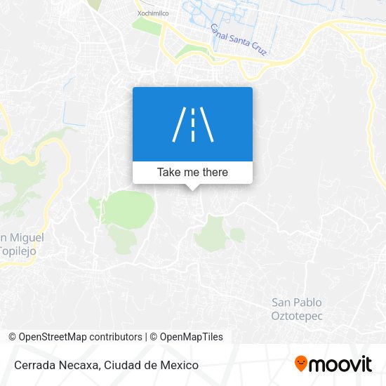 Cerrada Necaxa map
