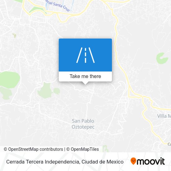 Mapa de Cerrada Tercera Independencia