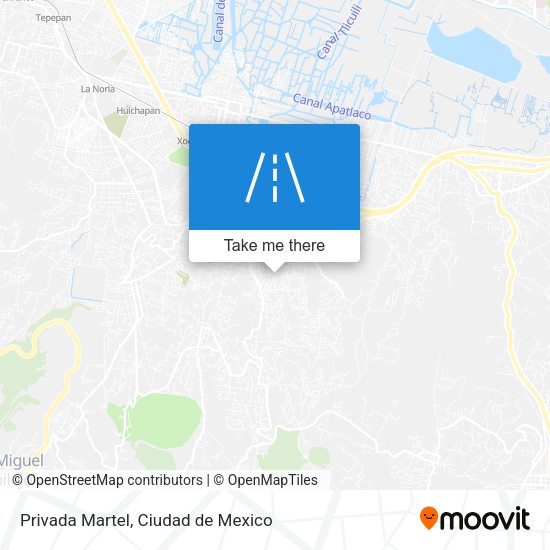 Privada Martel map