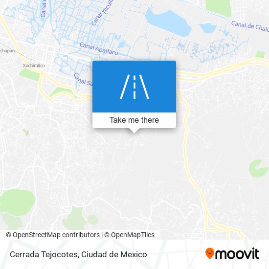Cerrada Tejocotes map