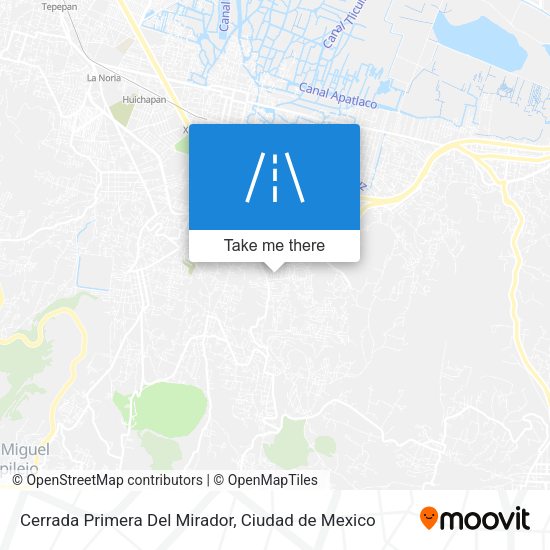 Cerrada Primera Del Mirador map