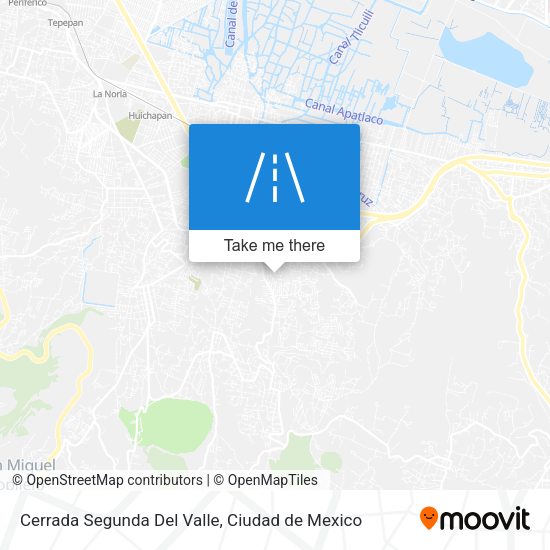 Mapa de Cerrada Segunda Del Valle