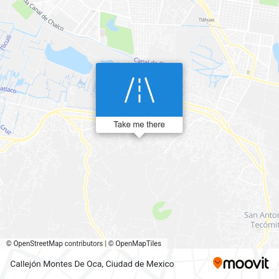Mapa de Callejón Montes De Oca