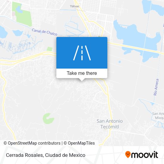 Cerrada Rosales map