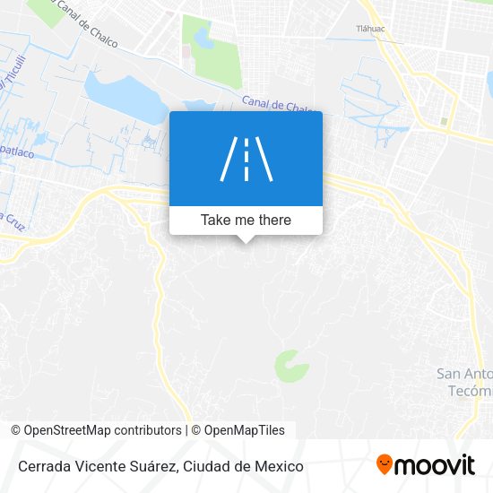 Mapa de Cerrada Vicente Suárez