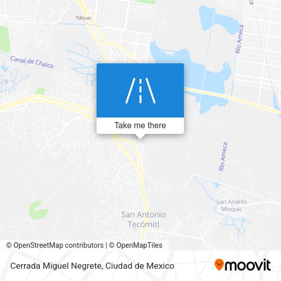 Cerrada Miguel Negrete map