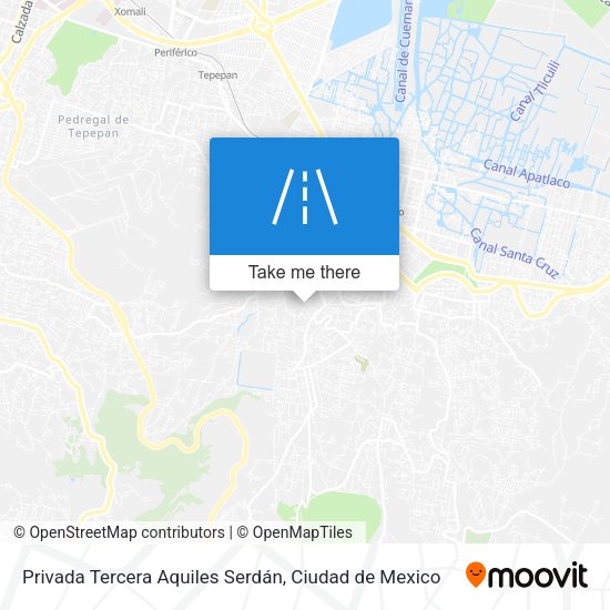 Privada Tercera Aquiles Serdán map