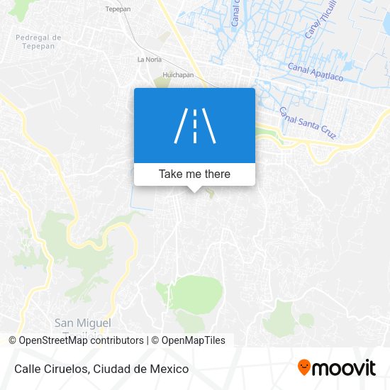 Mapa de Calle Ciruelos