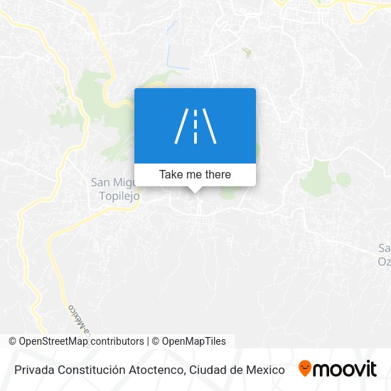 Privada Constitución Atoctenco map