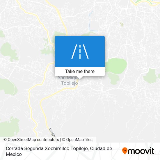 Cerrada Segunda Xochimilco Topilejo map