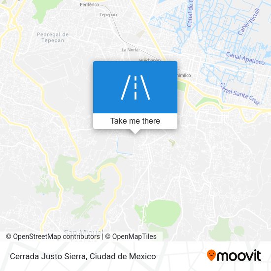 Cerrada Justo Sierra map